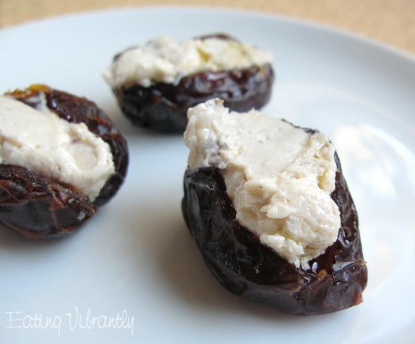 Medjool dates with walnut cheese