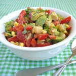 Mexican Salad with Coriander and Macadamias (square)