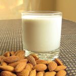 Raw Vegan Almond Milk Glass