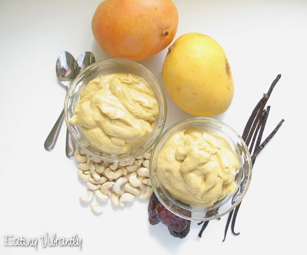 Creamy Vegan Mango Pudding ingredients