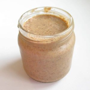 Raw Almond Butter in jar
